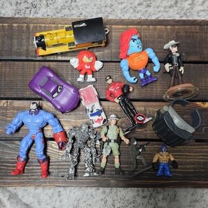 Lot of Vintage and Modern Collectible Toys, Transformers,  Cars, Sonic, WWE etc